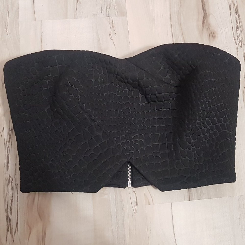 Seed Heritage Black Strapless Top